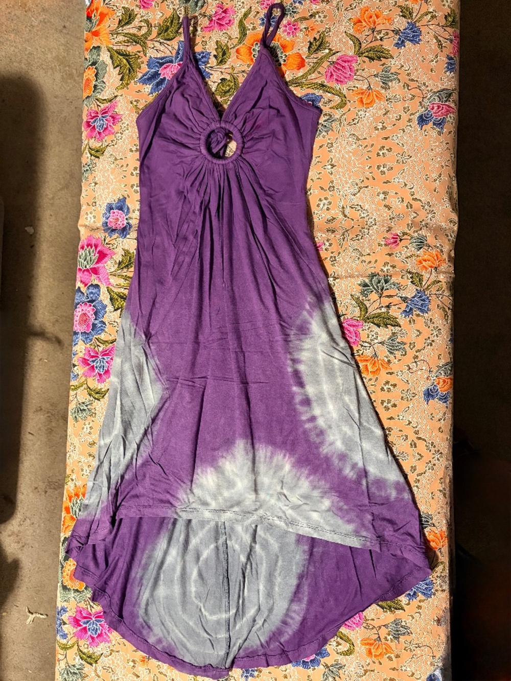 Michel Jonas tie-dye backless jersey dress Small